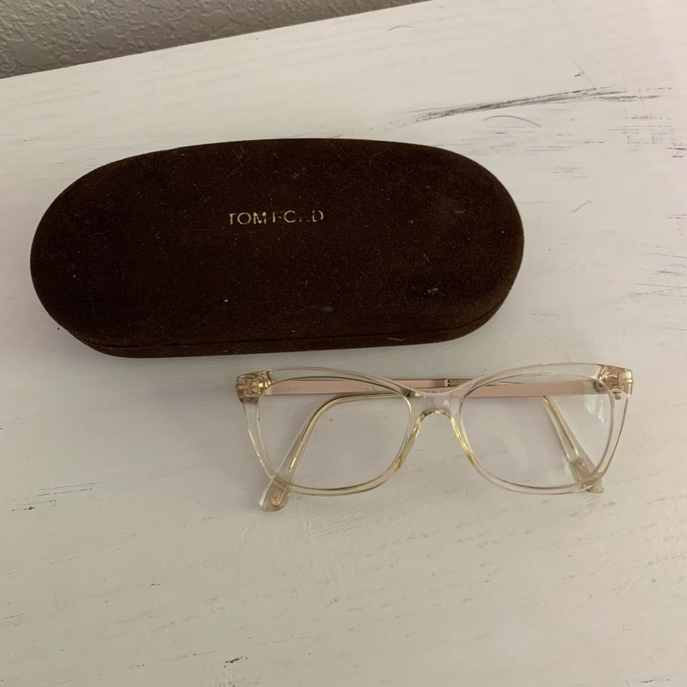 Clear Tom Ford prescription glasses